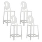 Modern Acrylic Vibrant Durable Colourful Sleek Bar Stool