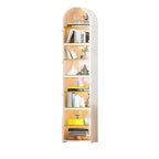Adjustable Steel Arch Glass Shelf Display Cabinet with Light
