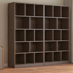 Mid Centuyr Modern Oak Wood Bookshelf Cube Storage 5-Tier