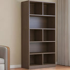 Mid Centuyr Modern Oak Wood Bookshelf Cube Storage 5-Tier
