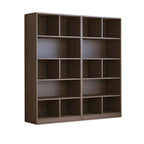 Mid Centuyr Modern Oak Wood Bookshelf Cube Storage 5-Tier