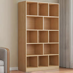 Mid Centuyr Modern Oak Wood Bookshelf Cube Storage 5-Tier
