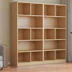 Mid Centuyr Modern Oak Wood Bookshelf Cube Storage 5-Tier