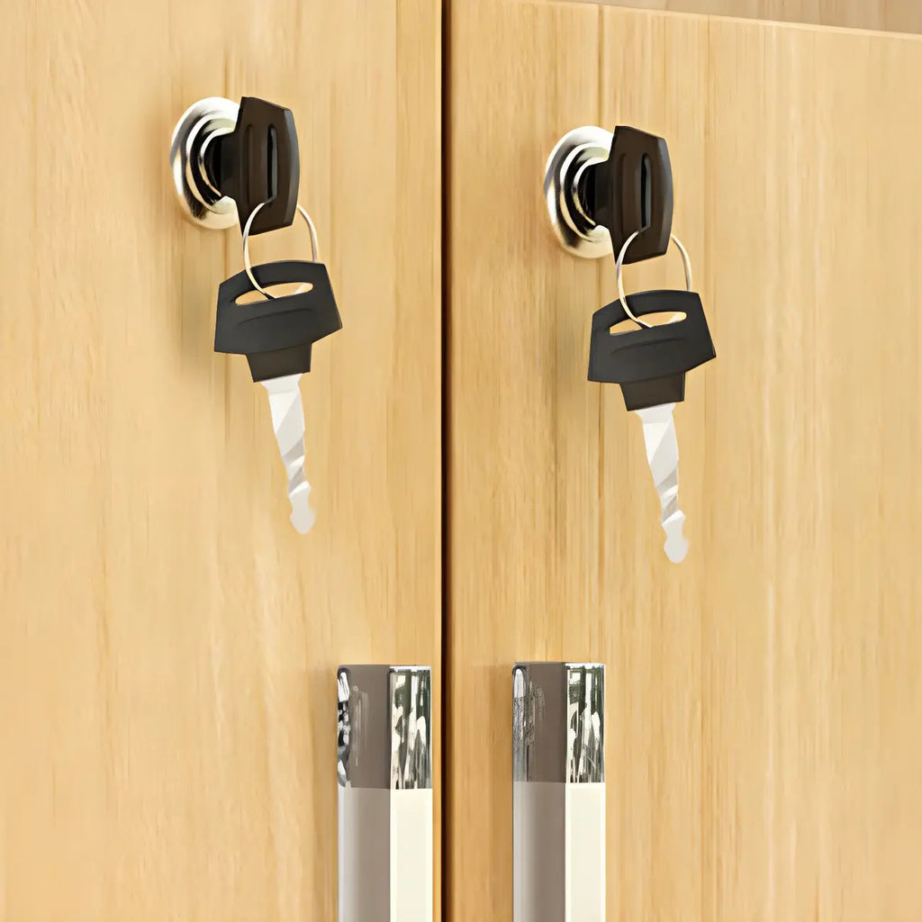 Modern Wood Open Multi-Shelf Large Display Cabinet