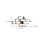 Minimalist Black Wood Geometric Wall-mounted Bookshelf