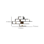 Minimalist Black Wood Geometric Wall-mounted Bookshelf