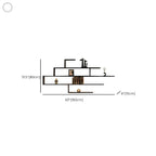 Minimalist Black Wood Geometric Wall-mounted Bookshelf