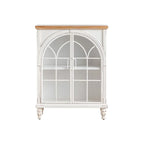 French Country Rectangular Metal Display Bookcase with Shelves