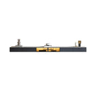 Glam Wooden Floating TV Stand with Marble Top for Living Room