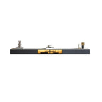 Glam Wooden Floating TV Stand with Marble Top for Living Room