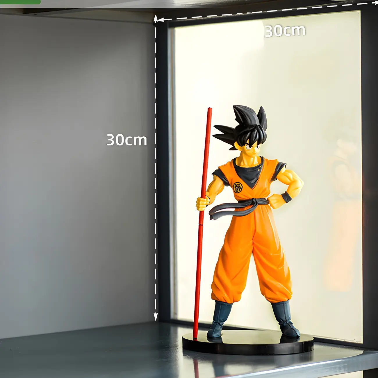 Modern Natural Bamboo Acrylic Standard  Display Cabinet