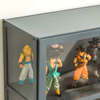 Modern Natural Bamboo Acrylic Standard  Display Cabinet