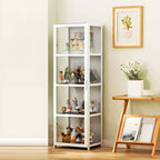 Modern Natural Bamboo Acrylic Standard  Display Cabinet