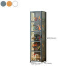 Modern Natural Bamboo Acrylic Standard  Display Cabinet