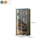 Modern Natural Bamboo Acrylic Standard  Display Cabinet