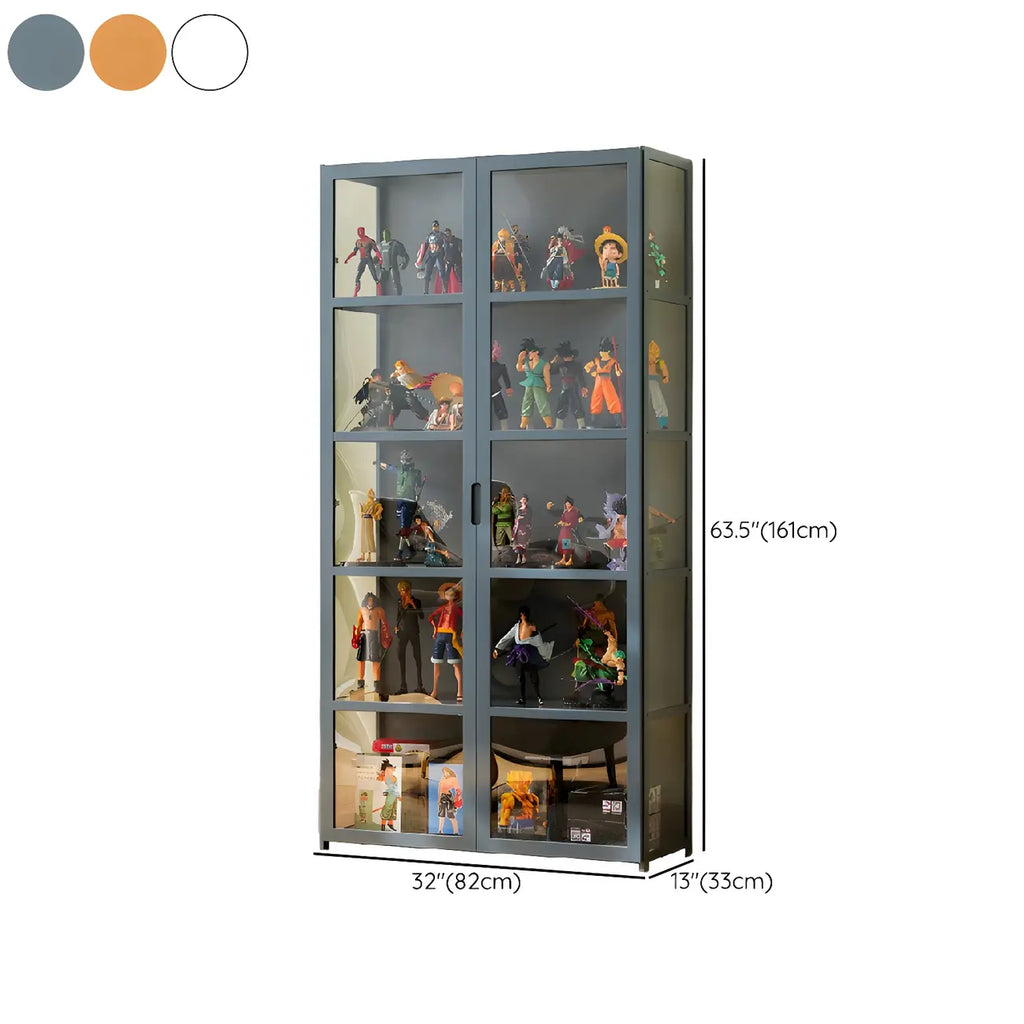 Modern Natural Bamboo Acrylic Standard  Display Cabinet