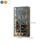 Modern Natural Bamboo Acrylic Standard  Display Cabinet