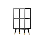 Modern White Metal Cube Shelf Glass Door Display Cabinet