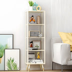 Modern White Metal Cube Shelf Glass Door Display Cabinet