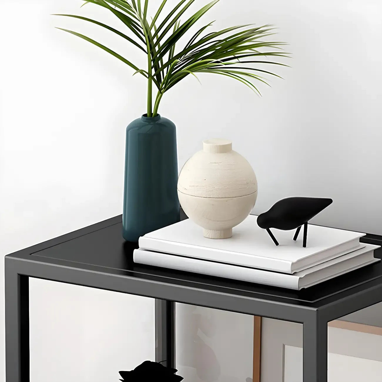 Modern White Metal Cube Shelf Glass Door Display Cabinet