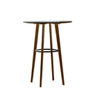 Counter Height Modern Bamboo Wood Round Bar Table