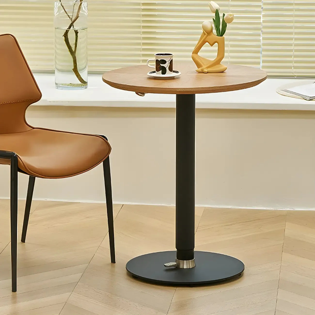 Modern Wood Adjustable Foldable Bar Table for Breakroom