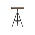 Adjustable Industrial Rustic Wood Bar Table for Home Pub