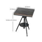 Industrial Adjustable Height Small Bar Table Wood Table Top